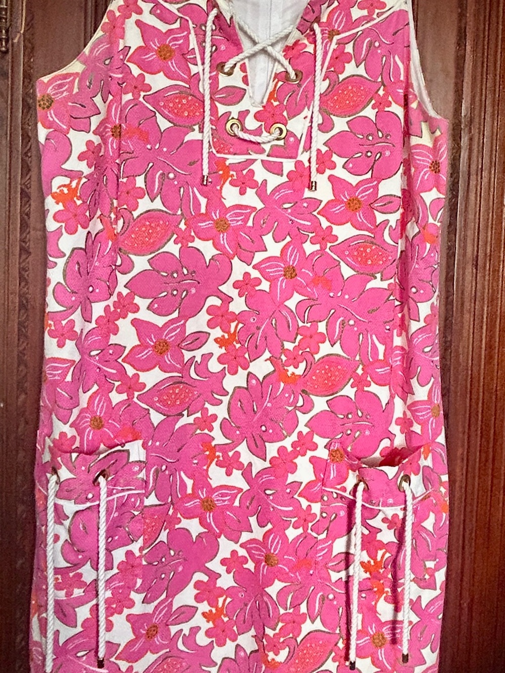 Lilly Pulitzer Pink & Orange Floral Shift Dress